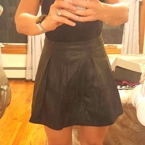Charlott Russe Faux leather A line skirt